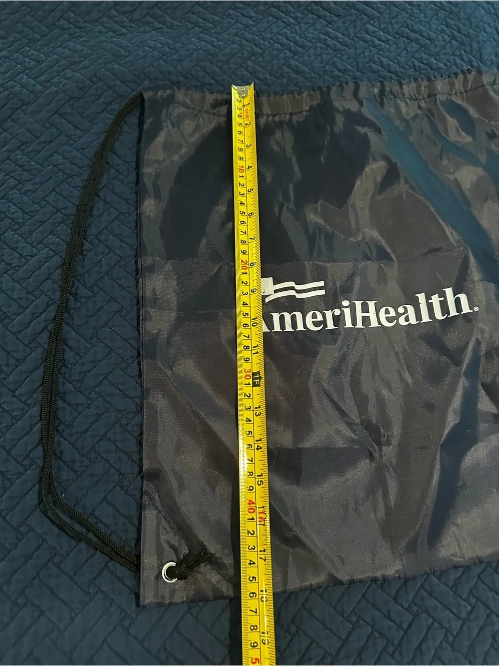 Black Drawstring Gym Bag AmeriHealth